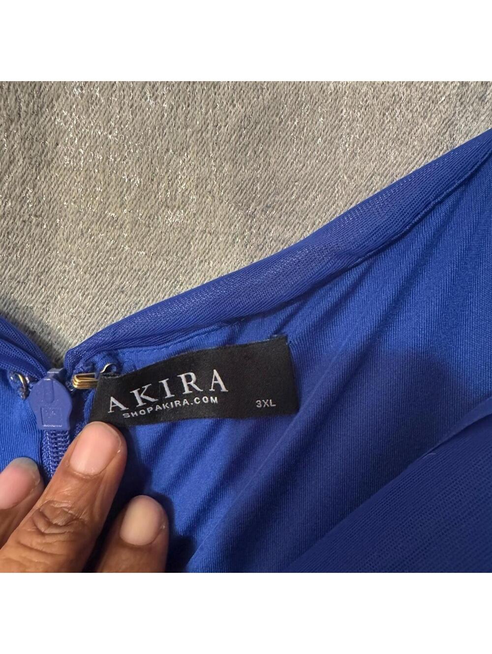 AKIRA Royal Blue Midi Dress - Picture 3 of 4